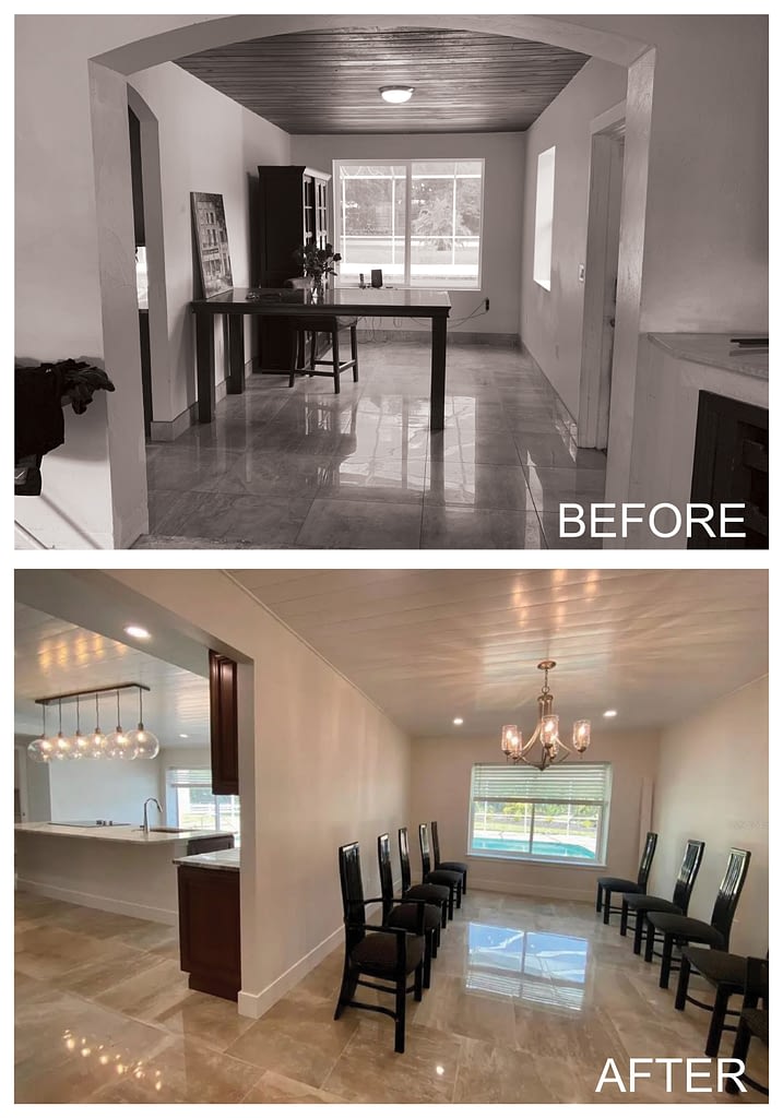 BEFORE AND AFTER DINING RM